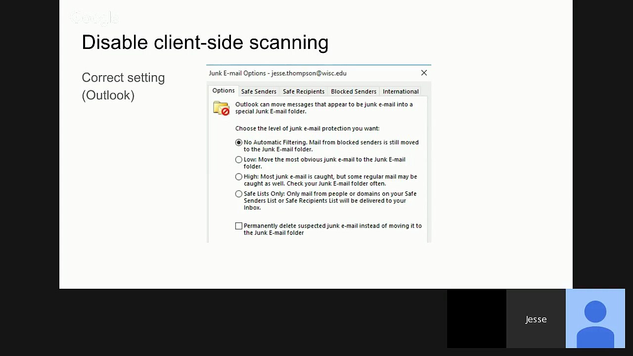 February 2016 Office 365 Brown Bag - Spam, Clutter and more