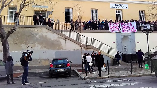 Incidents Reims-Bastia : manifestation de jeunes à Bastia