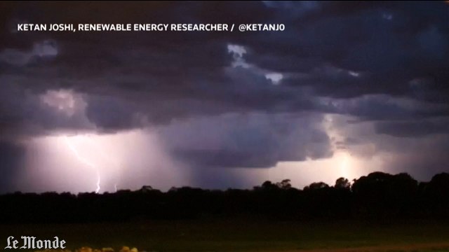 Timelapse : orage spectaculaire dans le sud de l'Australie