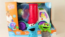 Sesame Street Cookie Monster & Oscar The Grouch Garbage Truck Cars Micro Drifters DisneyCarToys