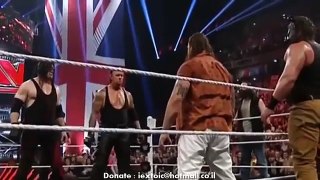 The Undertaker and Demon Kane VS Wyatt family Full Fight - WWE Raw_ November 9_