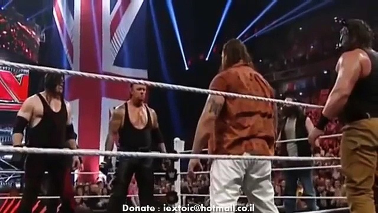 The Undertaker and Demon Kane VS Wyatt family Full Fight - WWE Raw_ November 9_