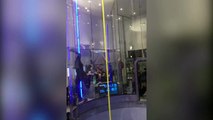 Man Dances and Performs Tricks in Wind Tunnel