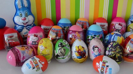 25 SURPRISE Eggs ANGRY BIRDS Play doh KINDER SURPRISE Spider Man THE SMURFS Phineas and Ferb