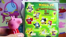 Свинка Пеппа с Ребекою мультик игрушками Kung Fu Panda 3 Выпуск №1 Обзорное видео для детей.