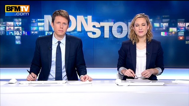 Les Eagles of Death Metal, en lettres de néon, sur la façade de l'Olympia