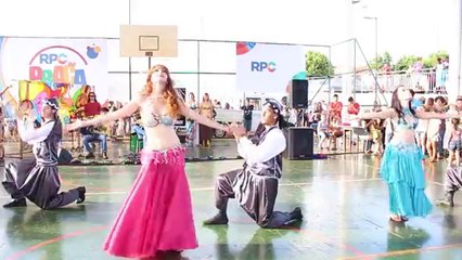 Sexy Girls belly dance on floor 2016
