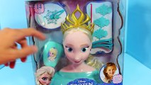 FROZEN Elsa RAINBOW Hair Styling Head Disney Princess Queen Elsa Dyed Rainbow Hair Learn Colors