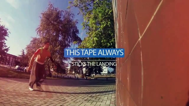 Extreme Sport Parkour and Freerun Athlete's Use Copperside Athletics Kinesiology Tape