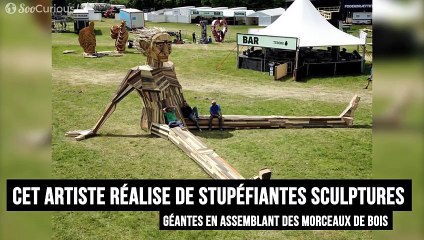 Thomas collectionne des débris de bois. Le résultat est gigantesque