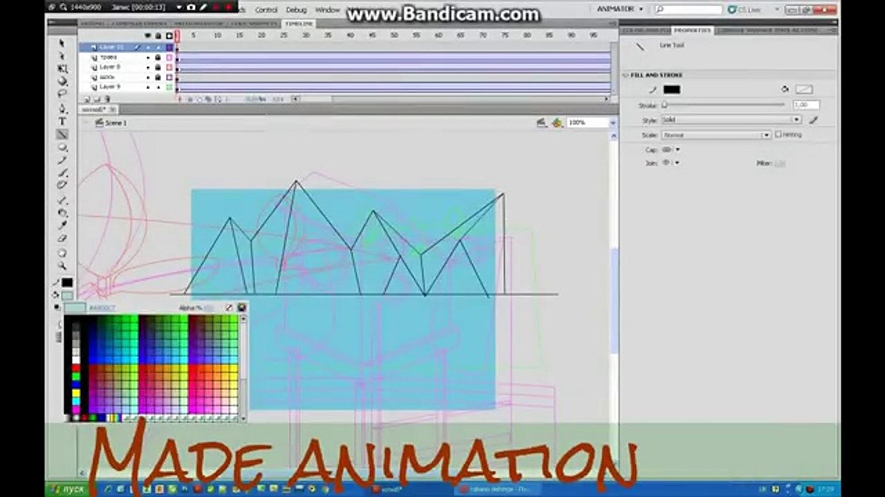 Adobe Flash. Hove i made animation/ как я создаю анимацию /як я створюю анімацію (1024p FULL HD)
