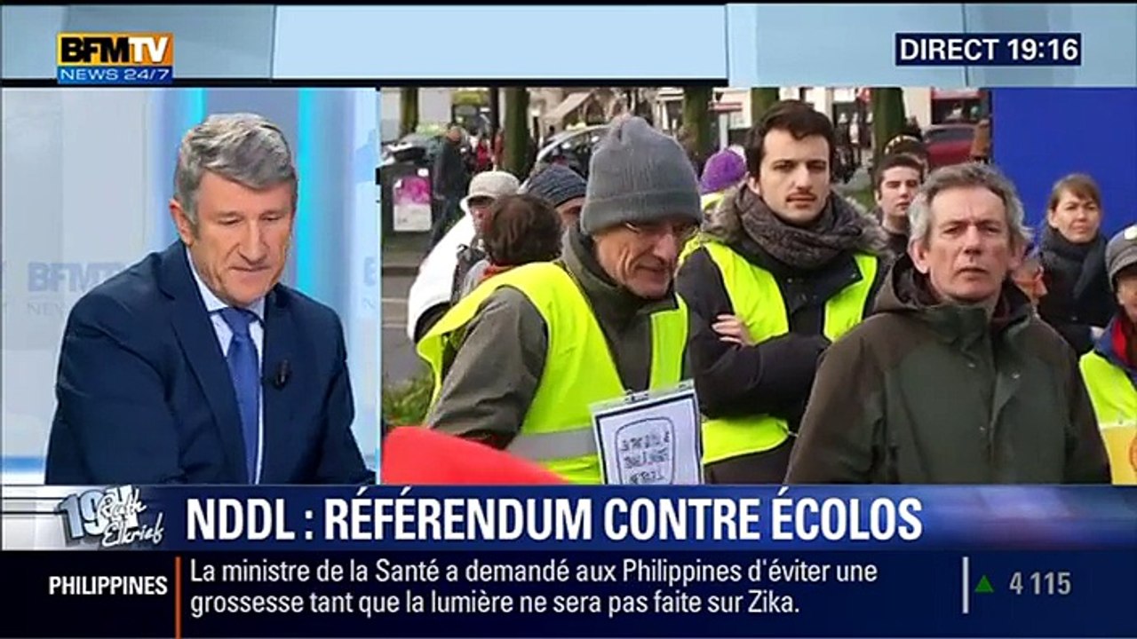 Philippe De Villiers - Ruth Elkrief. BFMTV - 15 février 2016