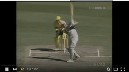 Cricket history- First ever catch by a cricketer wearing sunglasses- Dean Jones 1991