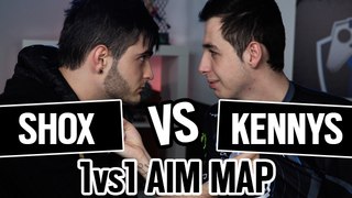 SHOX vs KENNYS 1vs1 AIM MAP CSGO [ENGLISH SUB]