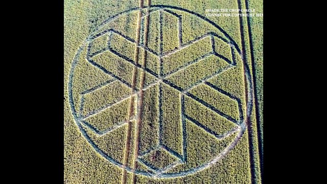 Рисунки на полях, Сассекс, Англия, 22 июня 2015г