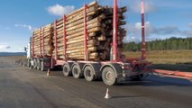 Самый тяжелый лесовоз в мире - 104 тонны - The heaviest timber truck in the world - 104 tons