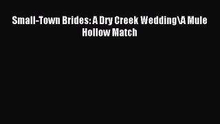 Read Small-Town Brides: A Dry Creek Wedding\A Mule Hollow Match Ebook Free