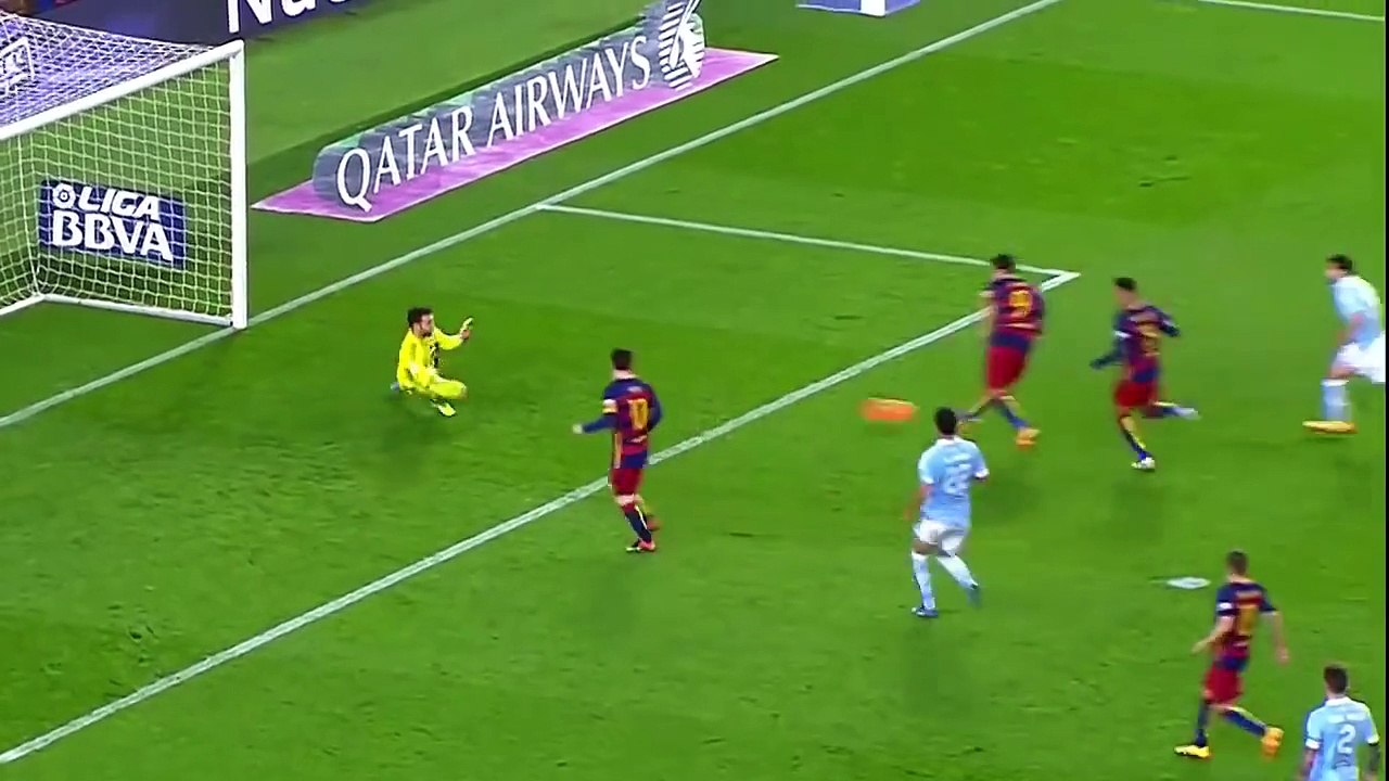Lionel Messi en duo avec Luis Suarez pour un penalty d fou