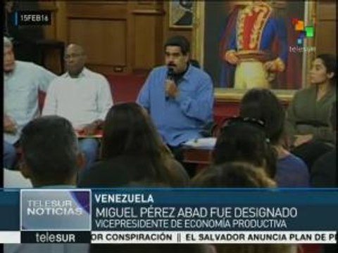 Venezuela: Miguel Pérez sustituye a Luis Salas en gabinete económico