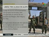 Ejército sirio da otro golpe a Daesh en Alepo; libera tres aldeas más