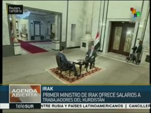 Irak: primer ministro ofrece salarios a trabajadores kurdos