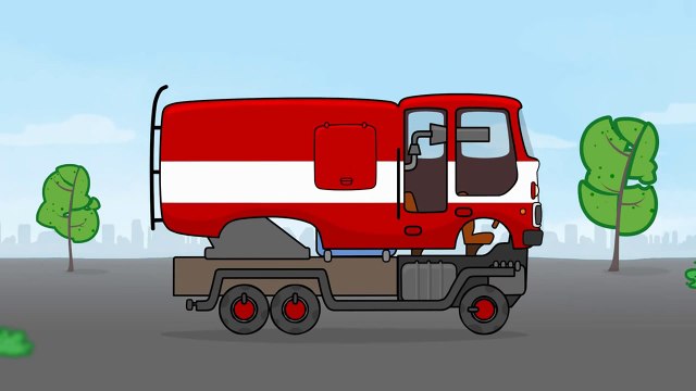 Мультфильм про пожарную машину. Мультик конструктор. Большая сборка для самых маленьких