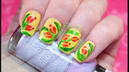 Весенний Дизайн ногтей на 8 марта  Floral Spring Nail Art