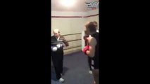Old man boxing knocks out young Guy so easily!!