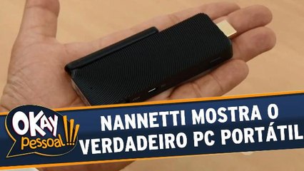 Junior Nannetti mostra o verdadeiro PC portátil