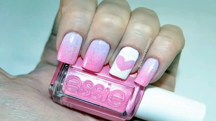 Дизайн ногтей на День Святого Валентина  Valentine's Day Gradient Nails