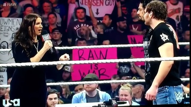 Dean Ambrose Vs. Brock Lesnar Vs. Roman Reigns-Contract Signing(-2-8-16-Day 6 of 365 Day Challenge)