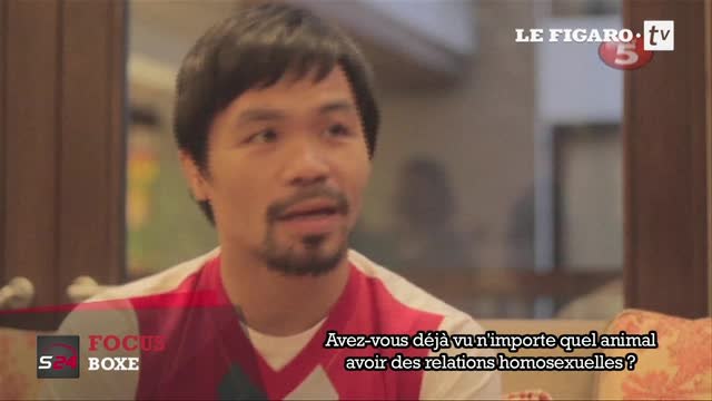 Manny Pacquiao tient des propos homophobes en plein campagne sénatoriale