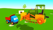 Léo le camion benne curieux - Le bulldozer | Dessins animés en français