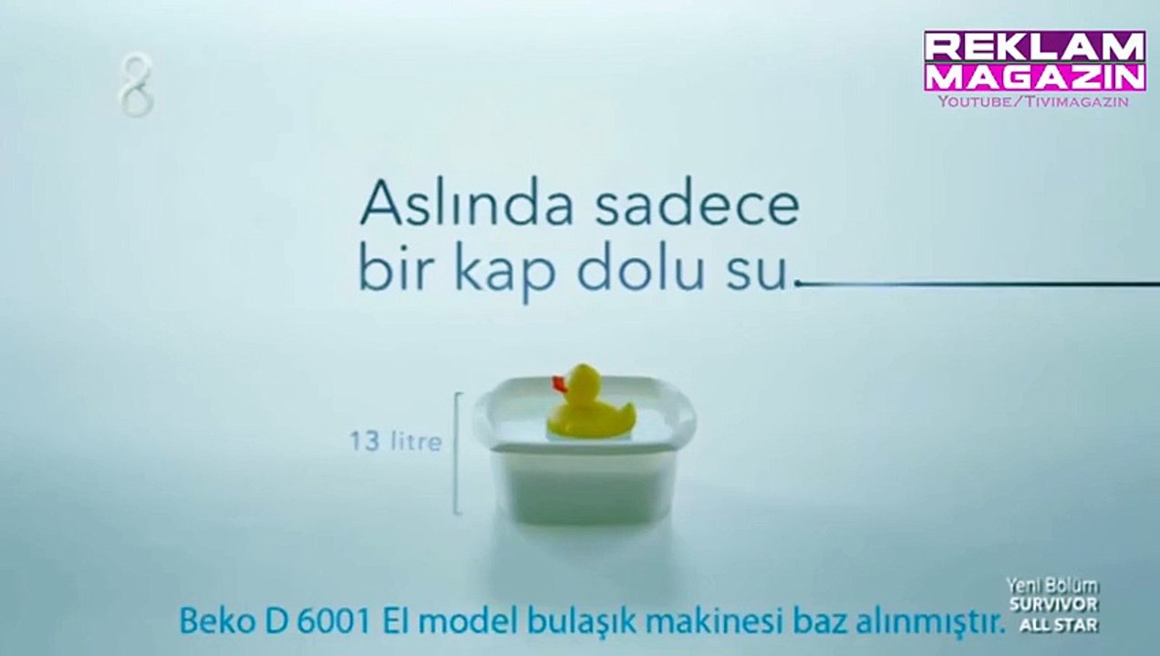 Beko Bulaşık Makinesi 8 Kat Tasarruf Reklamı