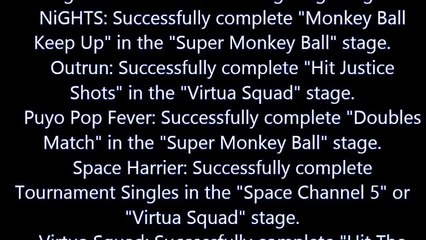 Sega Superstars Tennis How to Unlock All Bonus Stages, Courts, Characters & Bonus Room Games