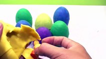 Play Doh Colors Surprise Eggs Lego Peppa Pig Hello Kitty Disney Fear Toys