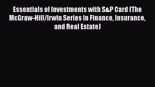 [PDF] Essentials of Investments with S&P Card (The McGraw-Hill/Irwin Series in Finance Insurance