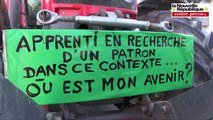 VIDEO. Poitiers. Manifestation des agriculteurs devant Pôle Emploi de Poiters