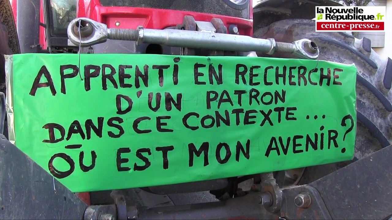 VIDEO. Poitiers. Manifestation des agriculteurs devant Pôle Emploi de Poiters