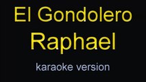 el gondolero - raphael - karaoke - letra