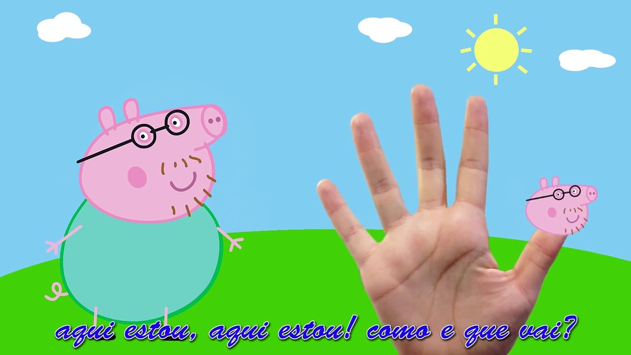 Peppa Pig Familia dos Dedos (finger family / Nursery Rhymes / Daddy Finger)