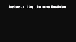 Read Business and Legal Forms for Fine Artists Ebook Free