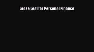 [PDF] Loose Leaf for Personal Finance [Download] Online