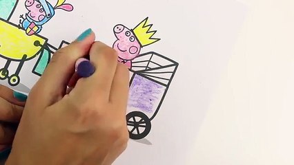Peppa Pig Dough Crayons Play Doh Activity Cube Stickers George Princess Peppa Coloring Page