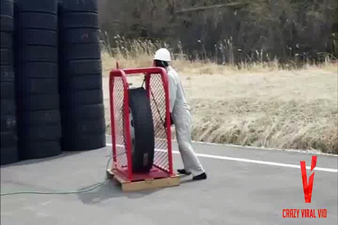 Tyre blast test on Dummy