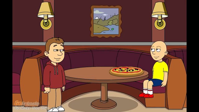 Caillou skips school to go to Chuck-e-cheeses