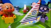 アンパンマンおかあさんといっしょ♦知育おもちゃアニメ★おりがみボートを水に浮かべてみよう♪ Toy Kids トイキッズ animation anpanman