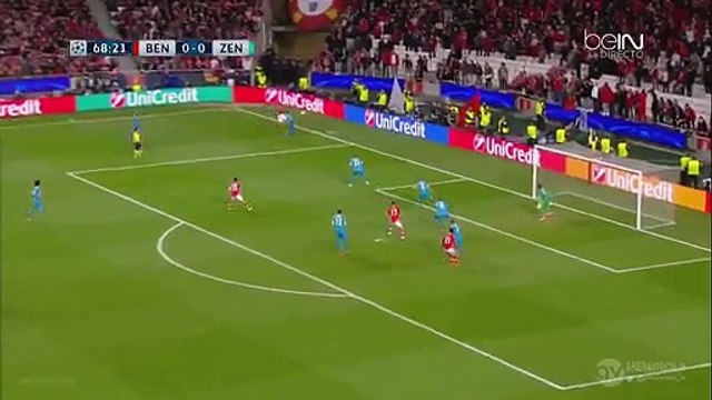 Nicolas Gaitán Super Chance - Benfica v. Zenit 16.02.2016 HD -