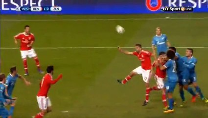 Jonas Goal HD - Benfica 1-0 Zenit 16.02.2016