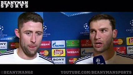 PSG 2-1 Chelsea - Gary Cahill & Branislav Ivanovic Post Match Interview -